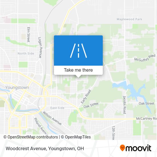 Woodcrest Avenue map
