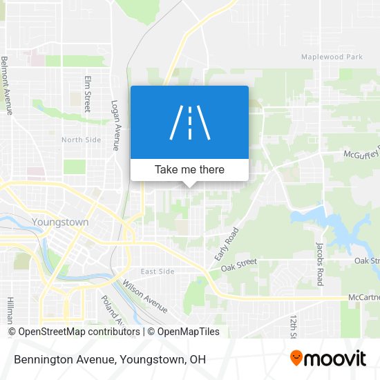 Mapa de Bennington Avenue