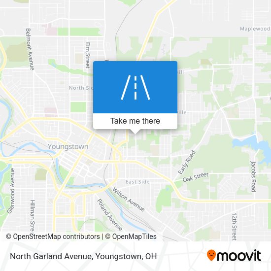 Mapa de North Garland Avenue