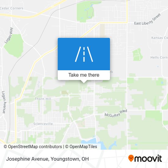 Mapa de Josephine Avenue