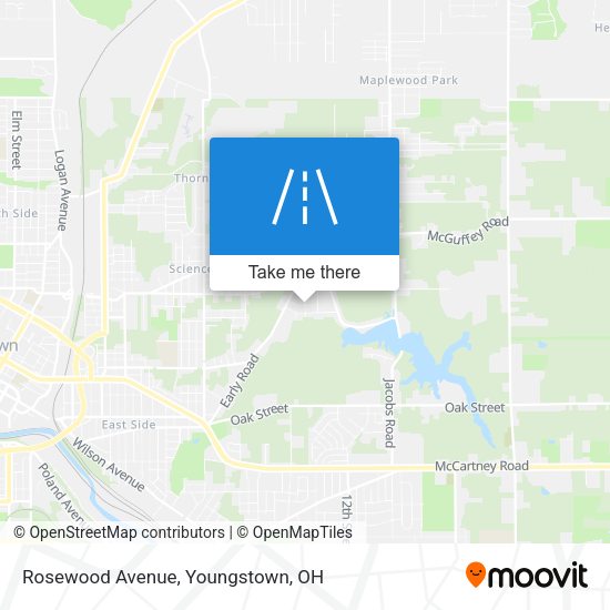 Mapa de Rosewood Avenue
