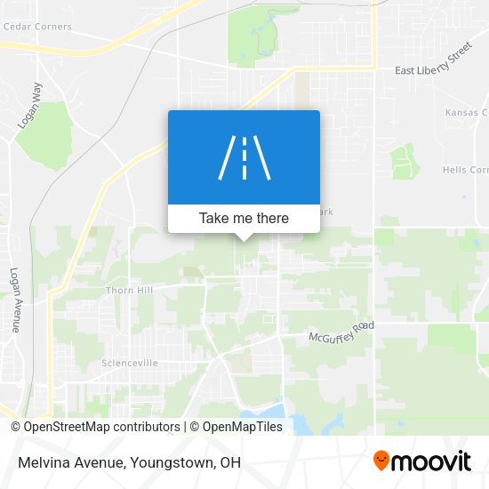 Mapa de Melvina Avenue