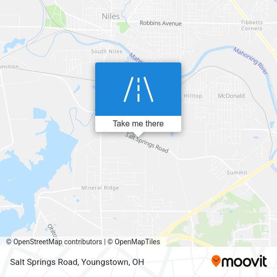 Salt Springs Road map