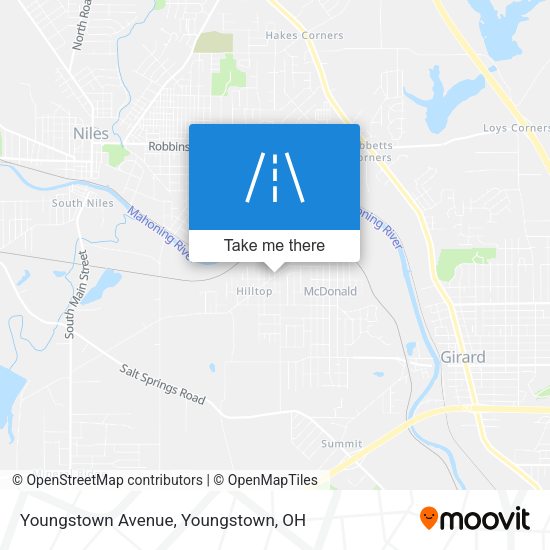 Mapa de Youngstown Avenue