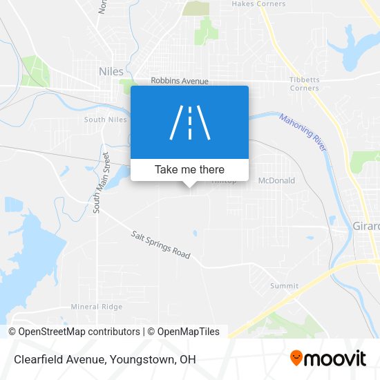 Mapa de Clearfield Avenue