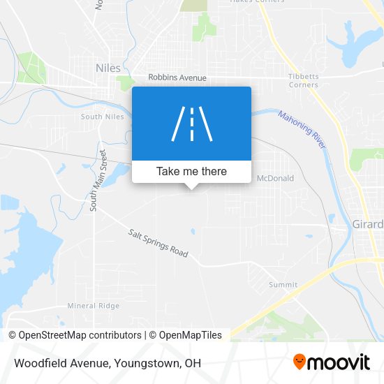 Woodfield Avenue map
