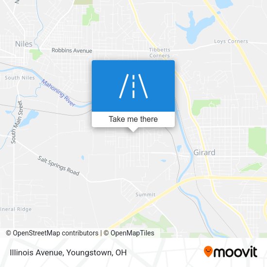Illinois Avenue map