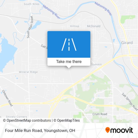 Four Mile Run Road map