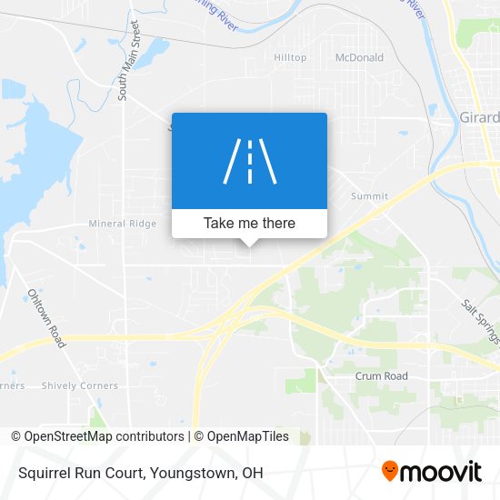 Squirrel Run Court map