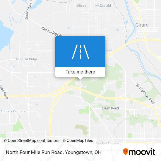 North Four Mile Run Road map