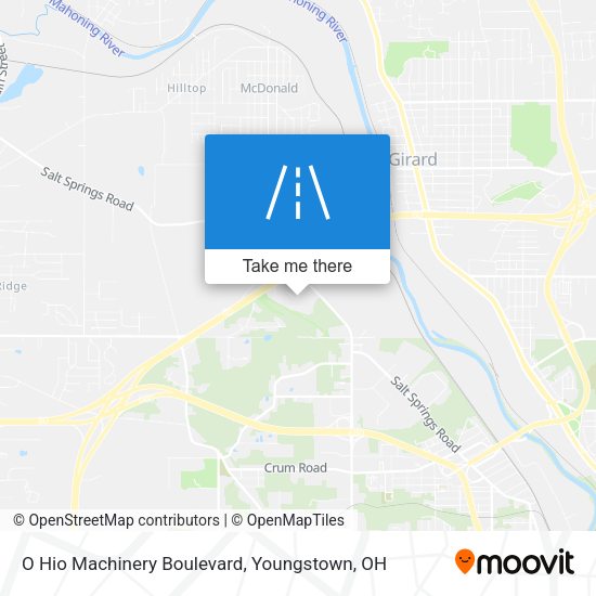 O Hio   Machinery Boulevard map