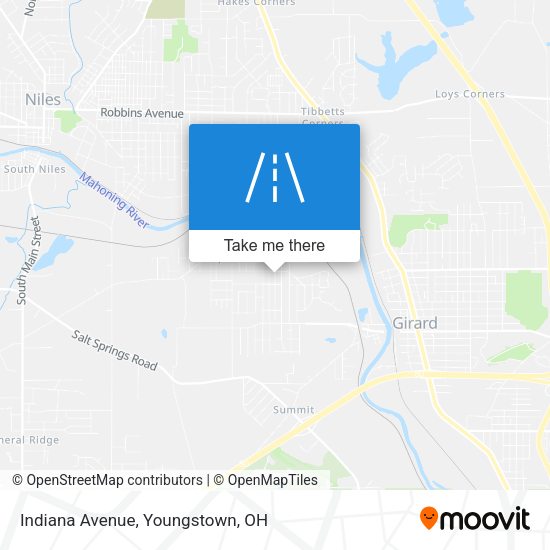 Mapa de Indiana Avenue