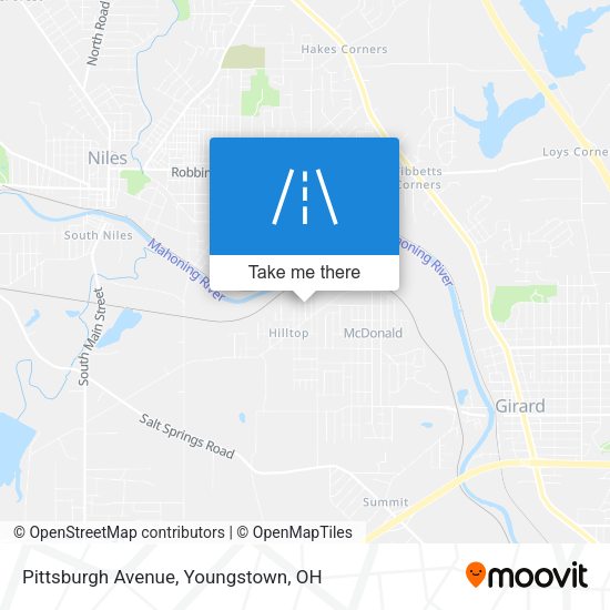 Pittsburgh Avenue map