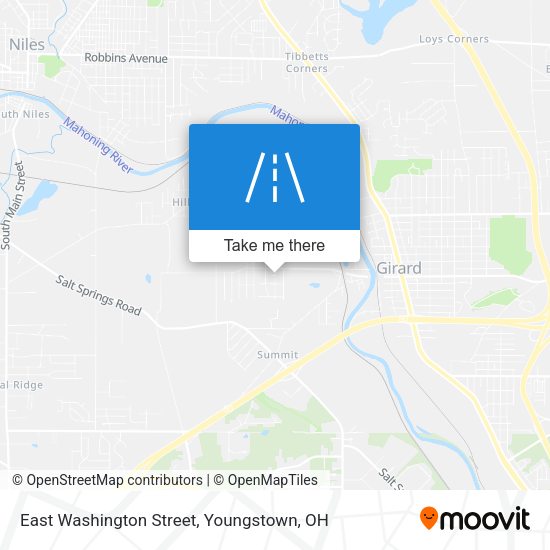 East Washington Street map