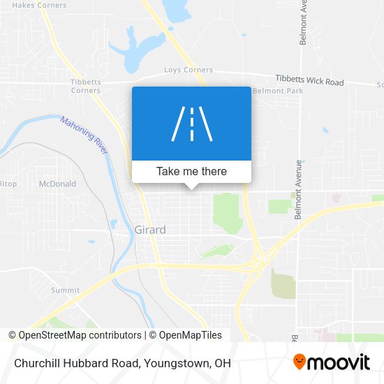 Churchill Hubbard Road map