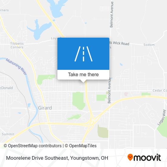 Mapa de Moorelene Drive Southeast