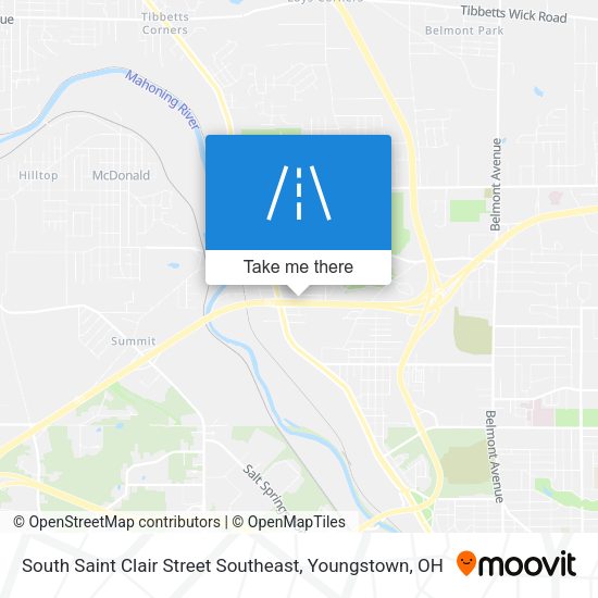 South Saint Clair Street Southeast map