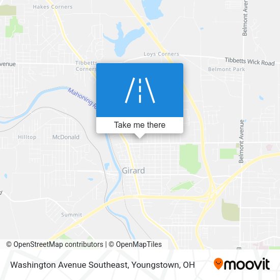 Washington Avenue Southeast map