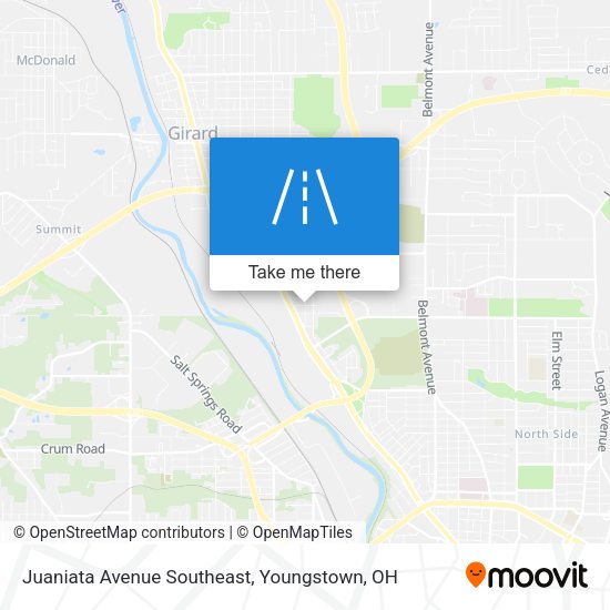 Mapa de Juaniata Avenue Southeast