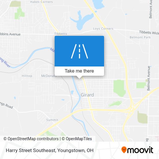 Mapa de Harry Street Southeast