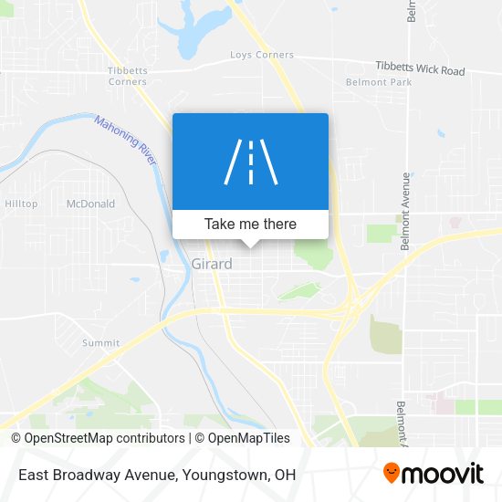 East Broadway Avenue map