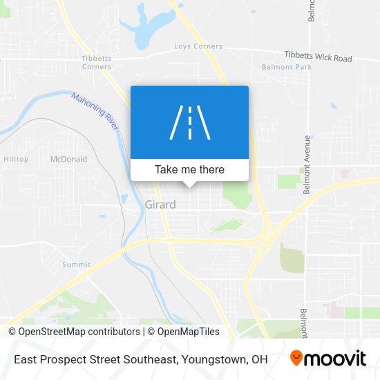 East Prospect Street Southeast map