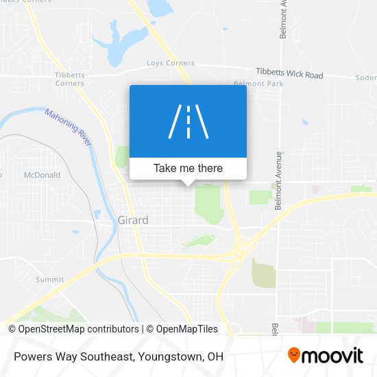Powers Way Southeast map