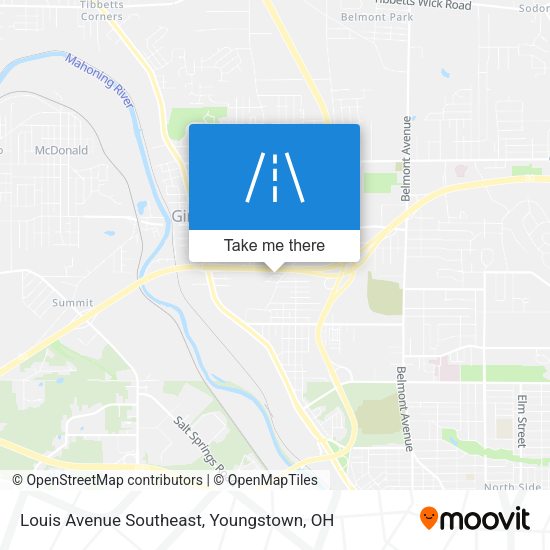 Louis Avenue Southeast map