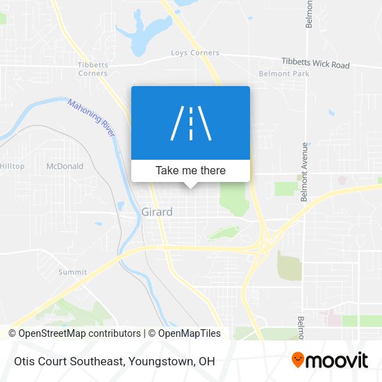 Otis Court Southeast map