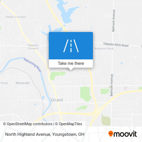 North Highland Avenue map