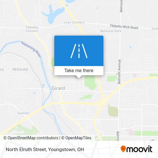 North Elruth Street map