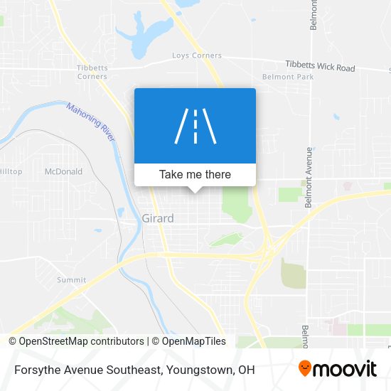 Forsythe Avenue Southeast map