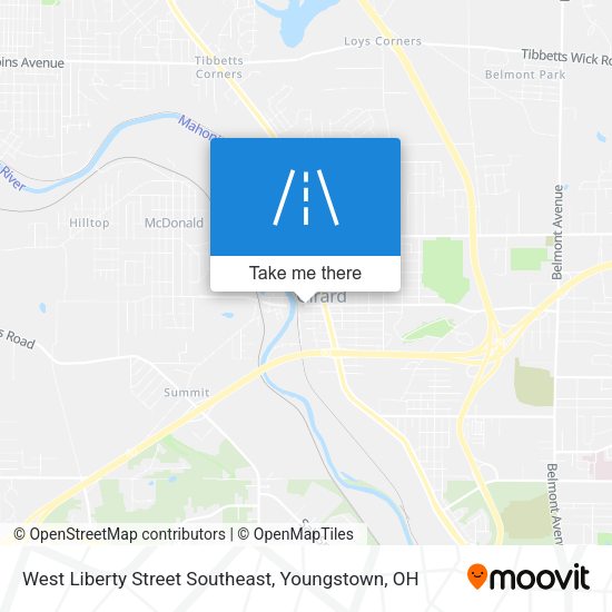 Mapa de West Liberty Street Southeast