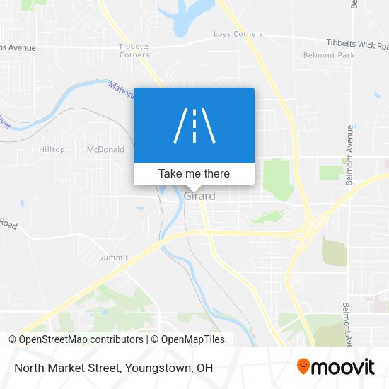 North Market Street map
