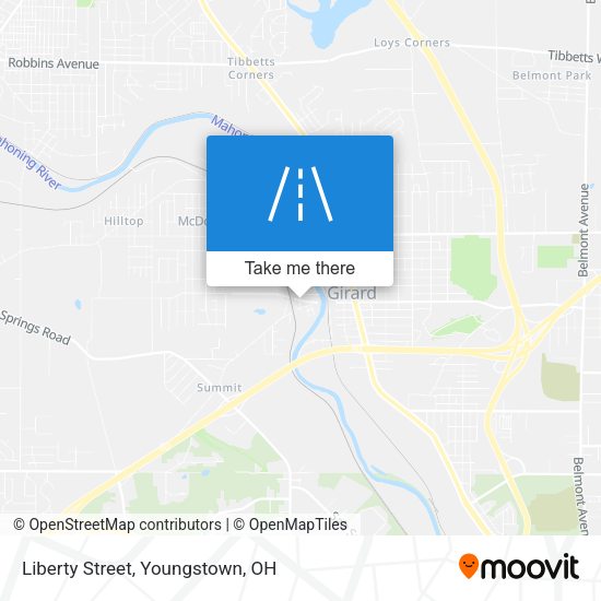 Liberty Street map