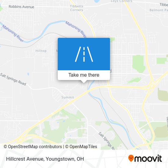 Hillcrest Avenue map