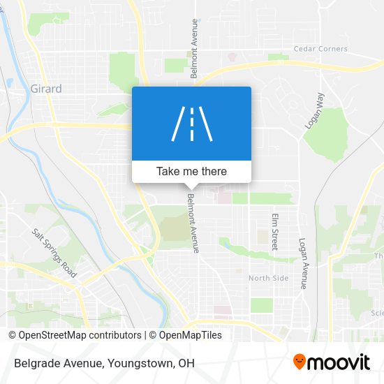 Belgrade Avenue map