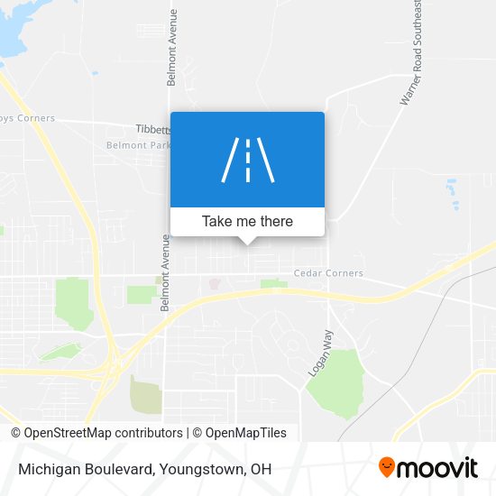 Michigan Boulevard map