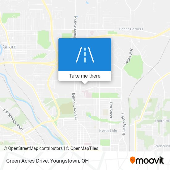 Mapa de Green Acres Drive