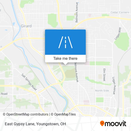 East Gypsy Lane map