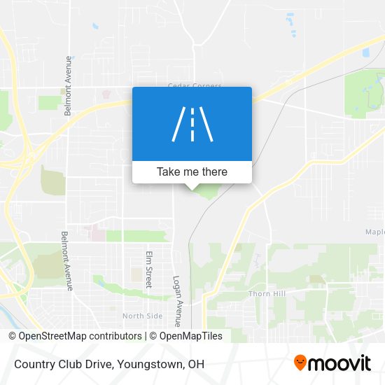Country Club Drive map