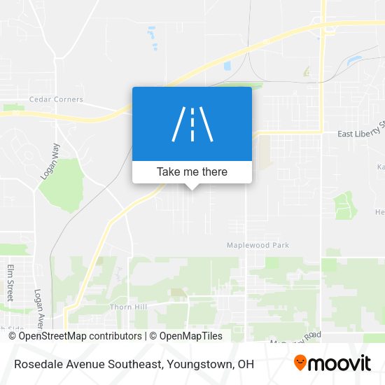 Mapa de Rosedale Avenue Southeast