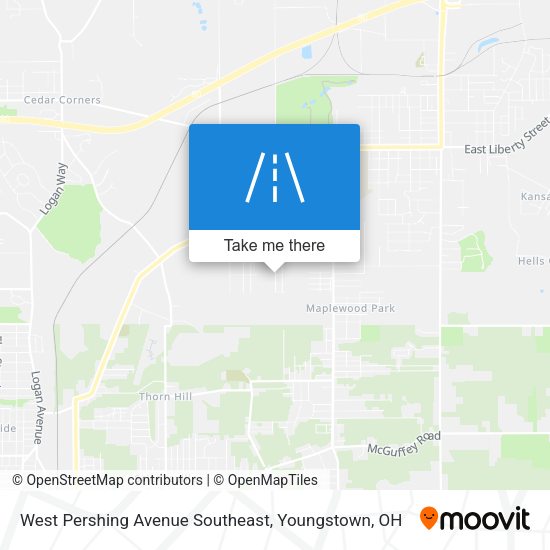 West Pershing Avenue Southeast map