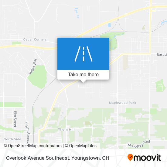 Mapa de Overlook Avenue Southeast