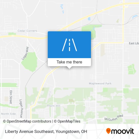 Liberty Avenue Southeast map