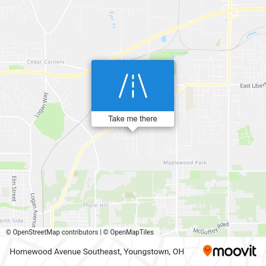 Mapa de Homewood Avenue Southeast