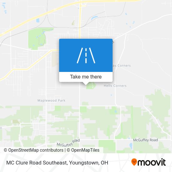 MC Clure Road Southeast map