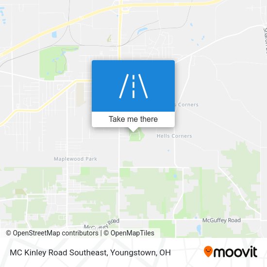 MC Kinley Road Southeast map