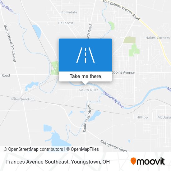 Frances Avenue Southeast map