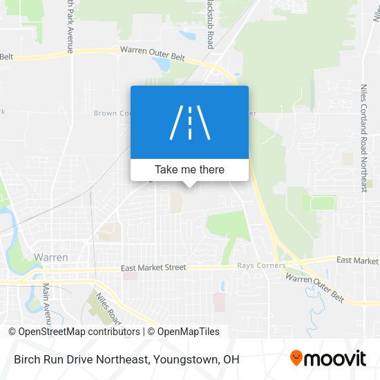 Birch Run Drive Northeast map